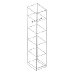 Пенал 1- ств. с полками "Бьянко"