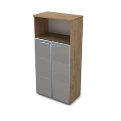 9ШД.004.10 Шкаф со стеклом и нишей (800*450*1645)