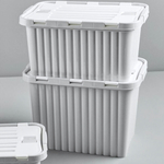 Ящик для хранения со створками "CПЛИТ" 16 лт 255*380*255 светло-серый