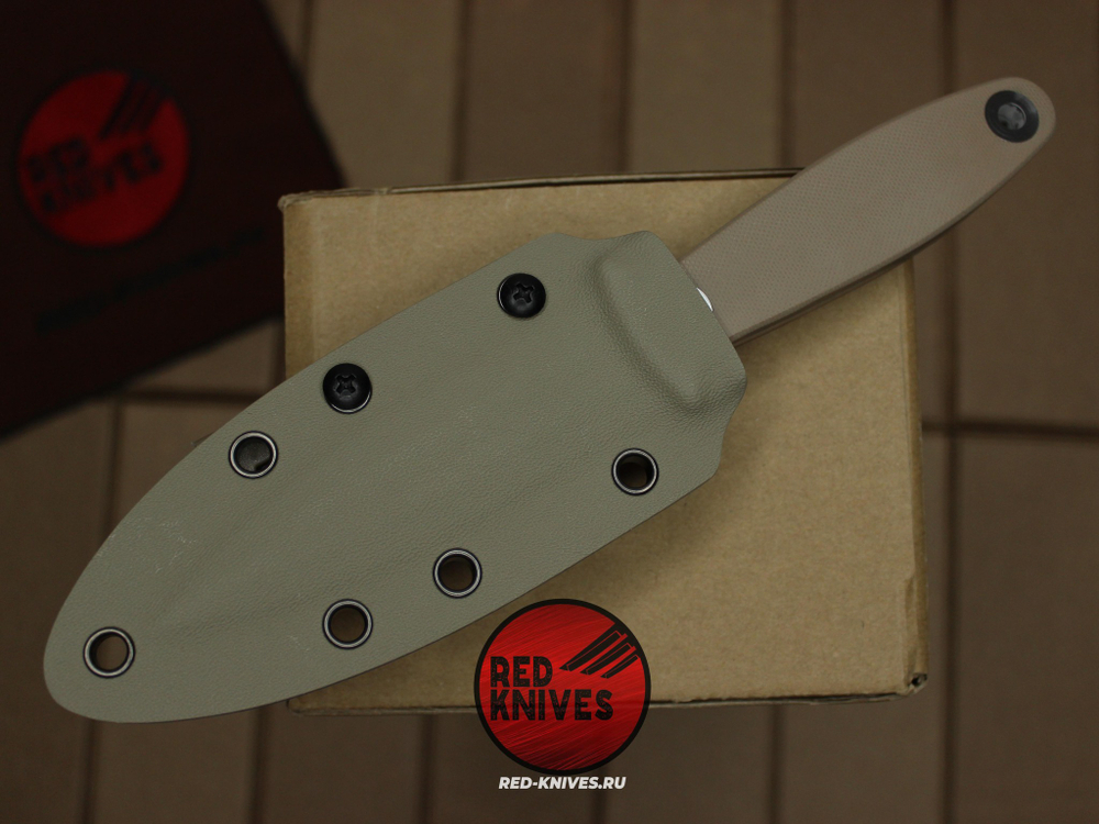 Нож Spyderco NightStick - песочная рукоять, клинок сатин FB47GP2