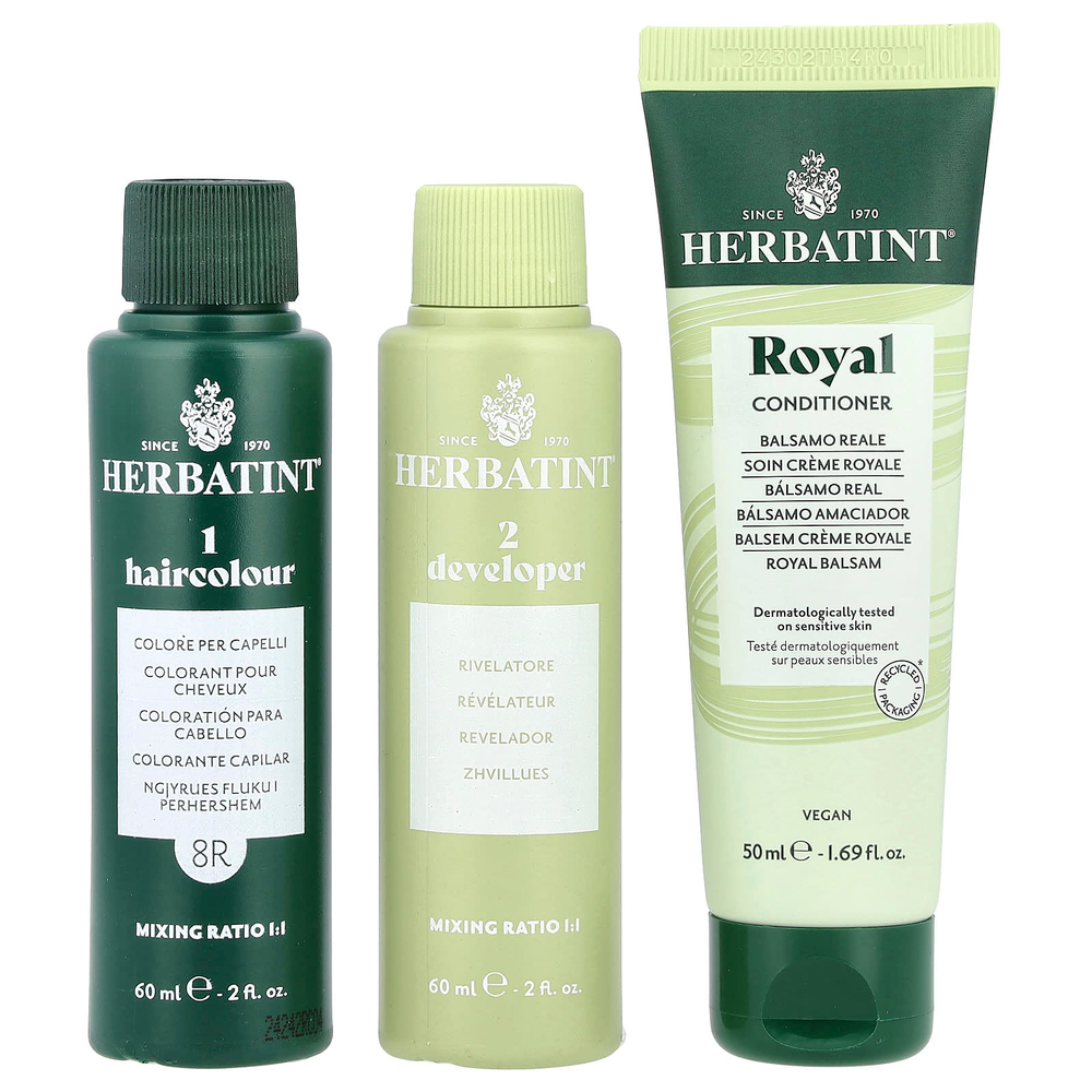 Herbatint, стойкая гель-краска для волос, 8R, светлый медный блондин, 135 мл (4,56 жидк. унции)