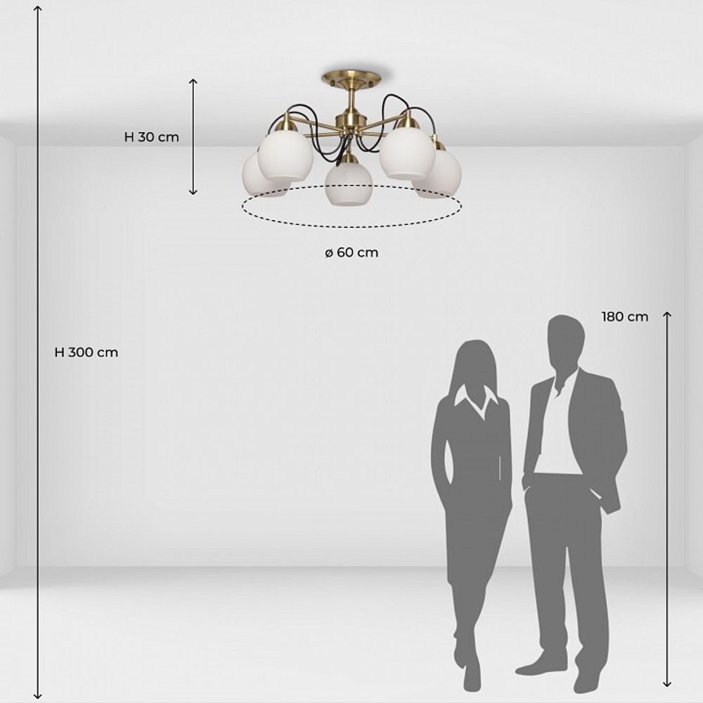 Люстра на штанге De City Вита 16 220014305