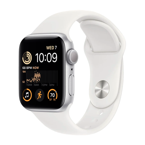 Умные часы Apple Watch SE (2022) GPS, 40mm, Aluminium Case with Sport Band S/M, Silver (Серебристый)