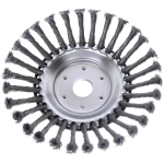 Щетка круглая для триммера из стальной проволоки диаметр 200мм, посадочное 25.4мм