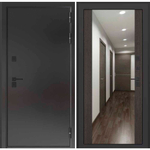 Дверь Входная Бункер BN-10 с терморазрывом Зеркало максимум Венге