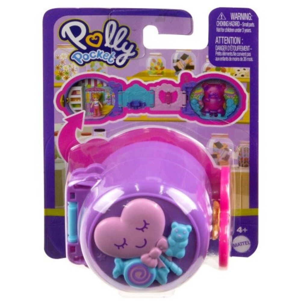 Polly Pocket - Фиолетовый компактный мини-набор + кукла HRD76 / артикул   HRD73 HRD76  / GTIN 194735173914