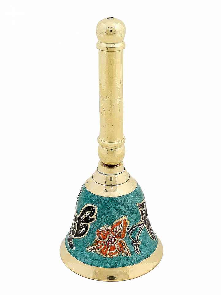 Колокольчик Аква эмаль цветная, латунь 7x7x17,5 см 470429