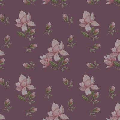 Магнолии на тёмном фоне