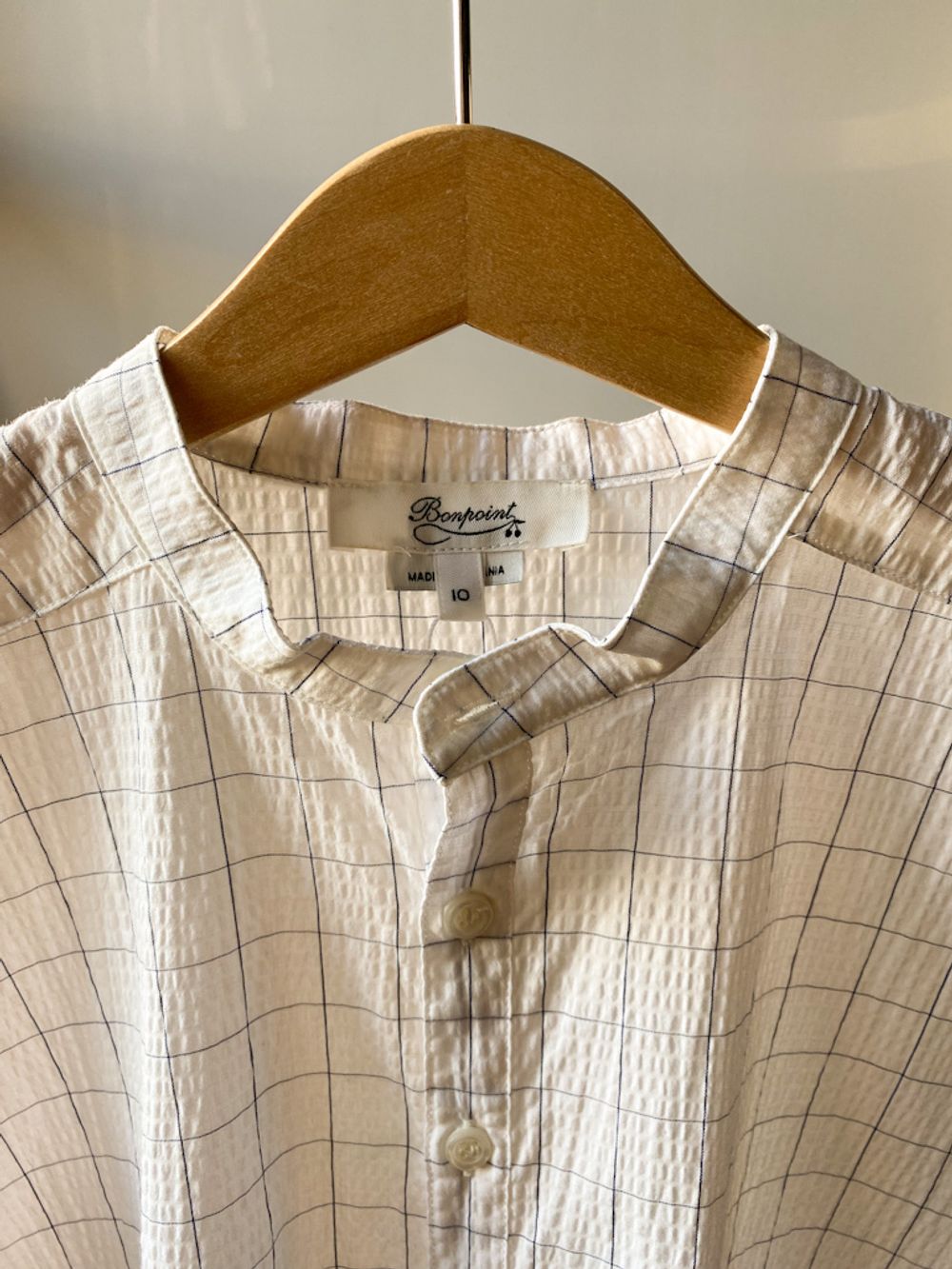 Новая хлопковая рубашка Bonpoint, 140