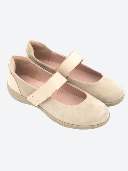 1102 Женские балетки (Бежевый)