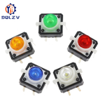 Тактовая кнопка со встроенной светодиодной подсветкой 12X12X7.3 мм