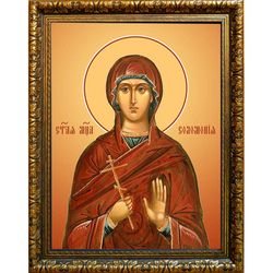 Соломония (Саломия) Маккавей мученица. Икона на холсте.