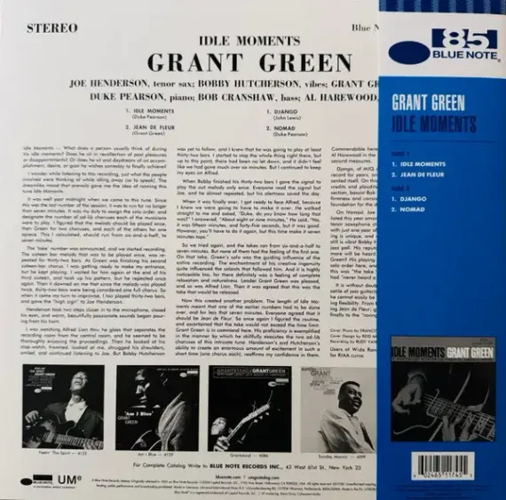 Grant Green – Idle Moments - Blue - LP