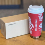 Тамблер Starbucks Ball Paper Cut 473 мл, красн.