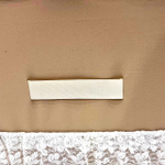 2044 Лесенка с рюшей, темно-бежевая