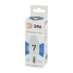Лампочка светодиодная ЭРА STD LED B35-7W-840-E14 E14 / Е14 7Вт свеча нейтральный белый свет | Лампы cветодиодные Свеча (B/C)
