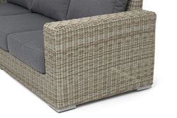 "Боно" диван из искусственного ротанга трехместный, цвет бежевый