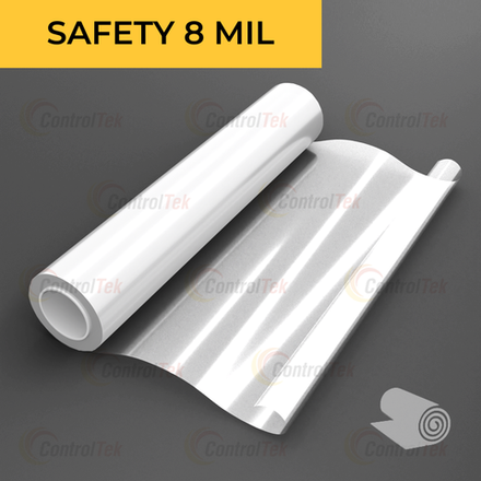 Пленка защитная бронировочная SAFETY 8 MIL ControlTek, рулон
