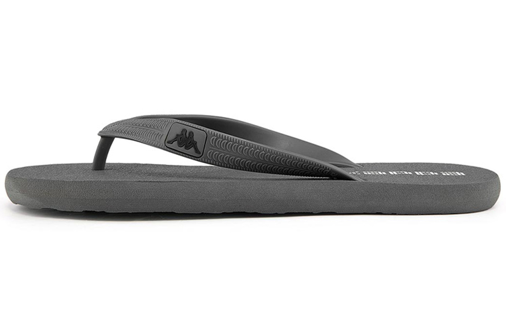 Kappa Flip Flops Unisex Dark Gray