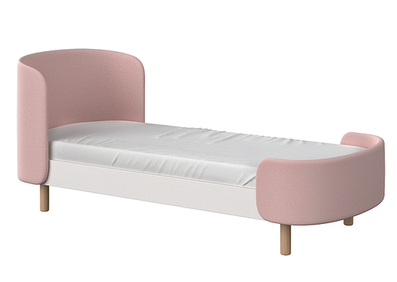 Кровать KIDI Soft для детей от 3 до 7 лет, розовая