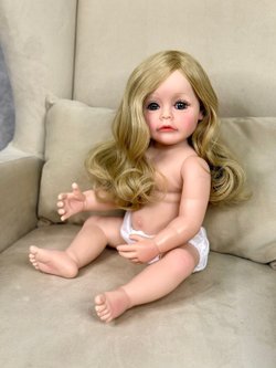 Кукла Реборн виниловая 55см без одежды (FA-028W)