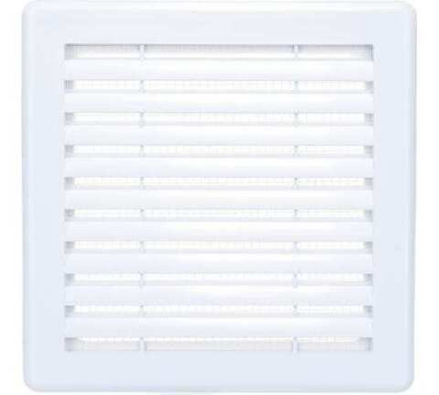 Решетка вентиляционная разъёмная 180х180 мм с москитной сеткой