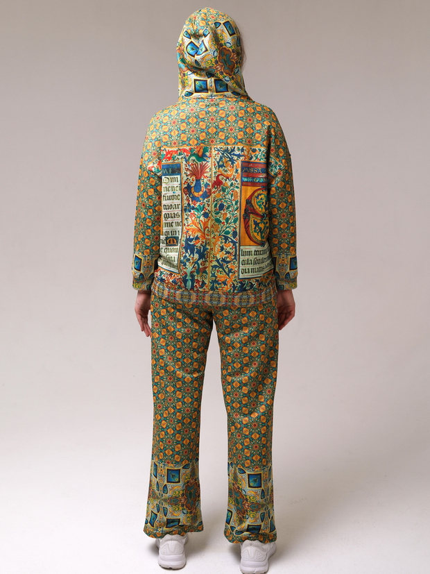 Комплект (зип худи и брюки), по мотивам иллюстраций из Испанского Часослова начала 16 века