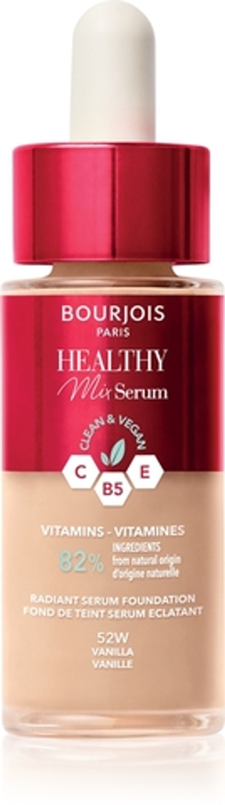 Bourjois Healthy Mix - Легкий тональный крем для естественного макияжа оттенок 52W Vanilla, 30 ml