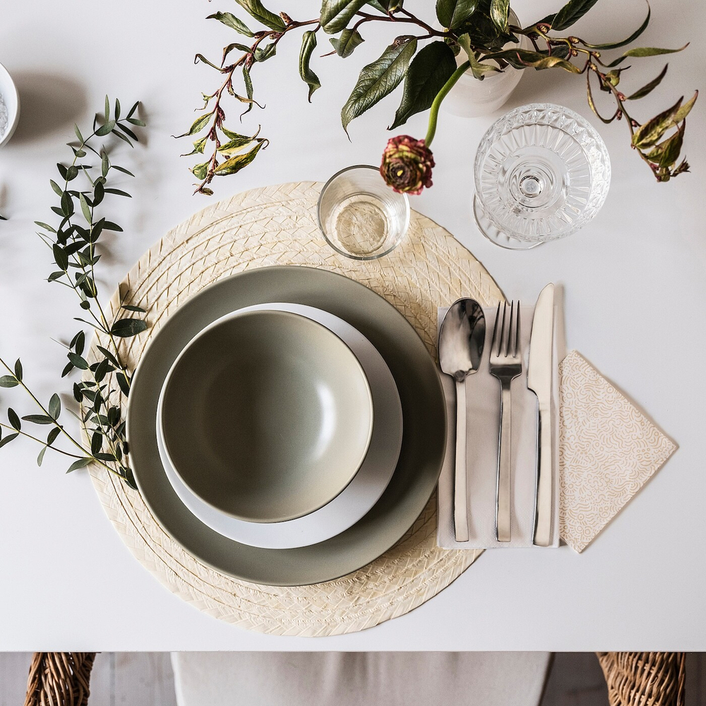 IKEA FÄRGKLAR  (ИКЕА ФÄРГКЛАР)  -  Миска, матовый зеленый, 16 см