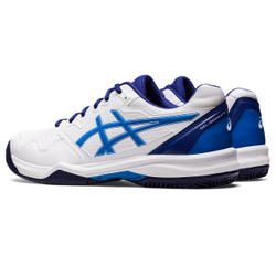 Мужские кроссовки теннисные Asics Gel-Dedicate 7 Clay - white/electric blue