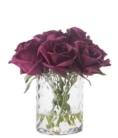 Букет красных роз в прозрачной вазе "ёлочка", Cote Noire