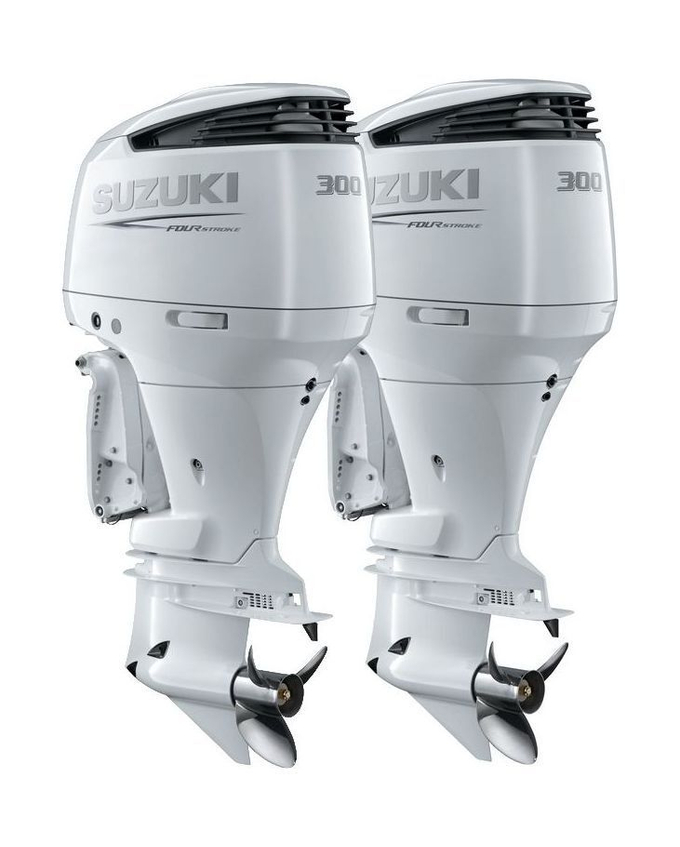 Спарка из 2 моторов Suzuki DF300APX, белые