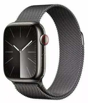 Умные часы Apple Watch Series 9 41 мм Steel Case GPS + Cellular, Graphite Milanese Loop