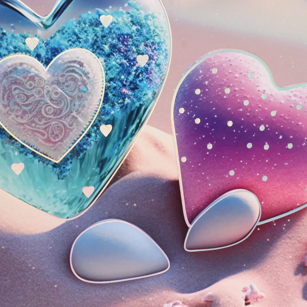 Пакет подарочный «Счастье для двоих» 26*32*10 см, микс