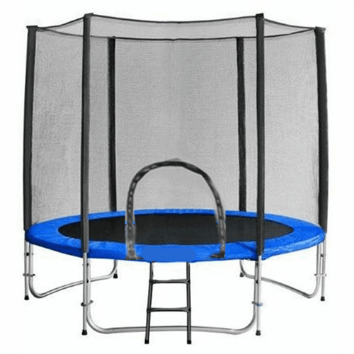 Батут с сеткой и лестницей, диаметр 6 фт