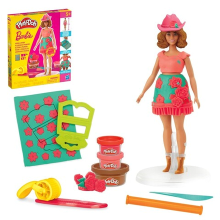 Play-Doh - Ciastolina BARBIE FASHIONISTA Бахрома + кукла G1360