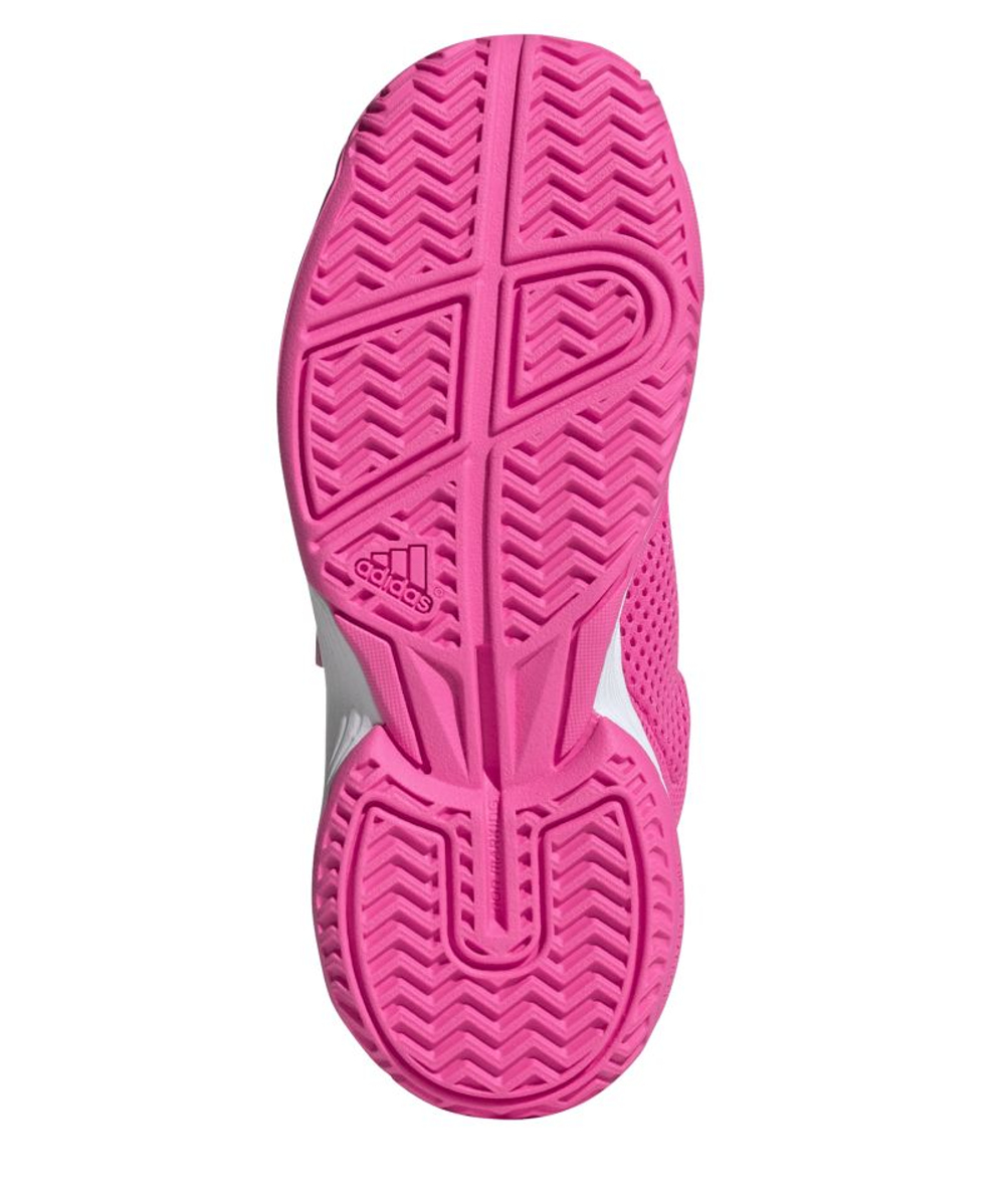 Детские теннисные кроссовки Adidas Courtflash K - lucid pink/cloud white/lucid pink
