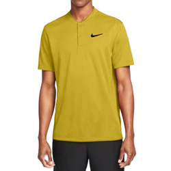 Мужское теннисное поло Nike Court Dri-Fit Blade Solid Polo - saturn gold/black