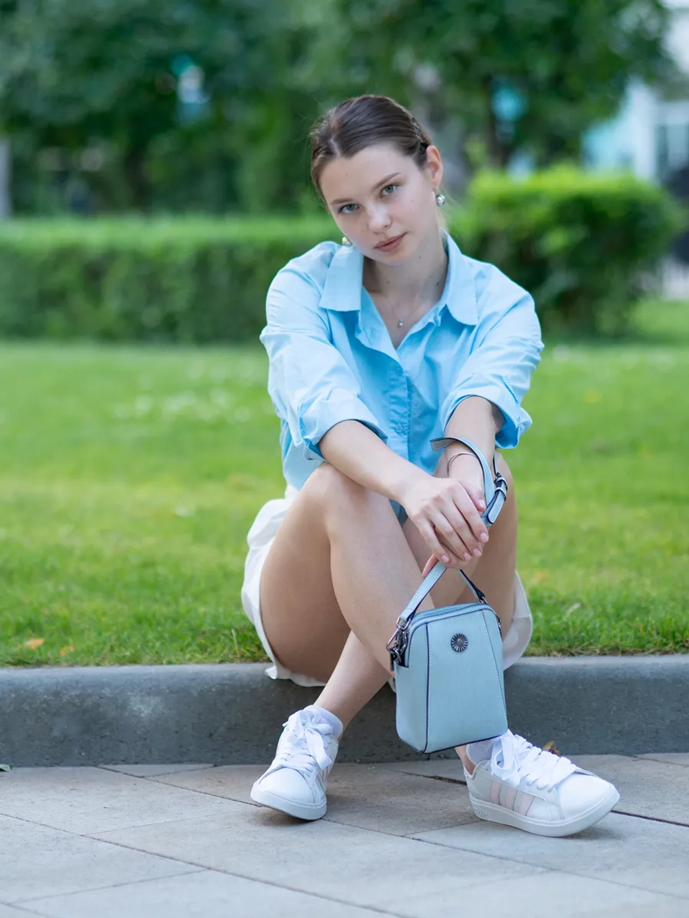 Сумка через плечо маленькая кросс боди для телефона кожаная