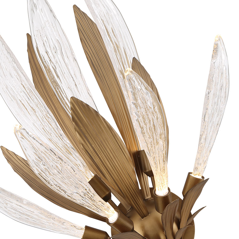 Настенный светильник W168416-7 bronze/clear