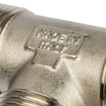 Тройник с наружной резьбой STOUT SFT 0018 - 1" (для стальных труб, латунь никелированная)