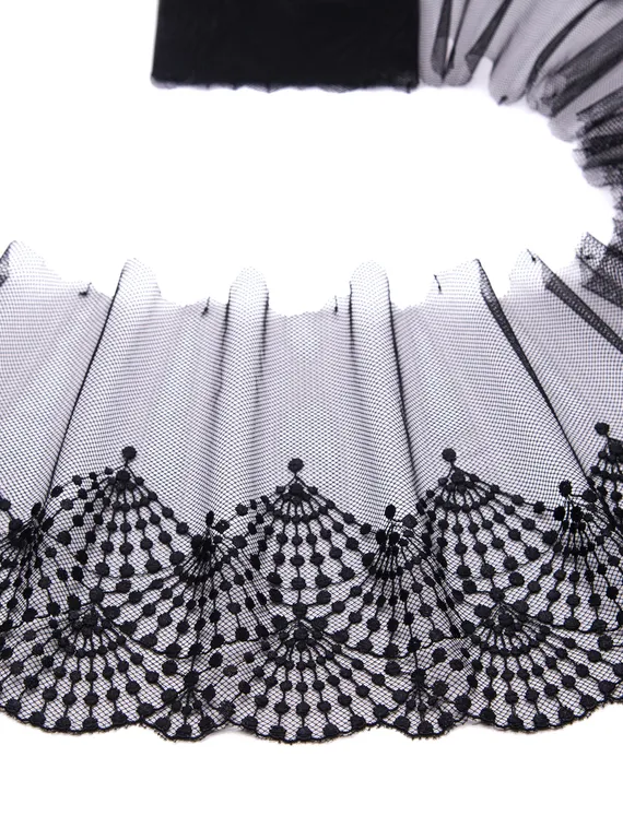 05-148 Вышивка на неэл. сетке 19 см, черный