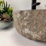 Раковина из речного камня RS-63621 (41*40*16) 0122