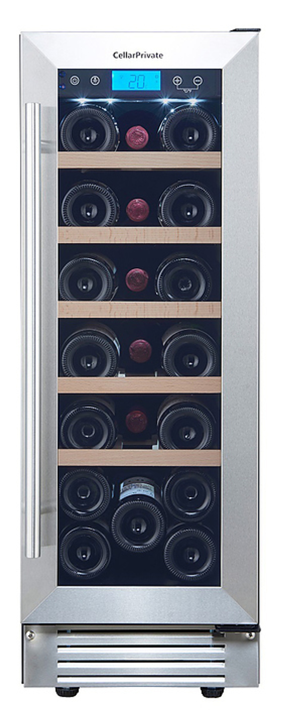 Винный шкаф Cellar Private CP020-1T серебристая дверь