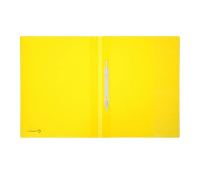Скоросшиватель пласт. Lamark непрозр.верхний лист, 0,3 мм, вн. карман желтый FF0053-YL