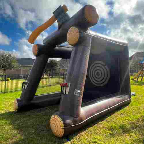 Надувной дартс «Меткий топор» на подкачке, диаметр 4 м, размер 4×3×4 м