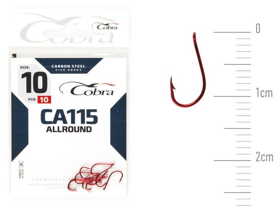 Крючки Cobra ALLROUND CA115  №10, 10 шт.