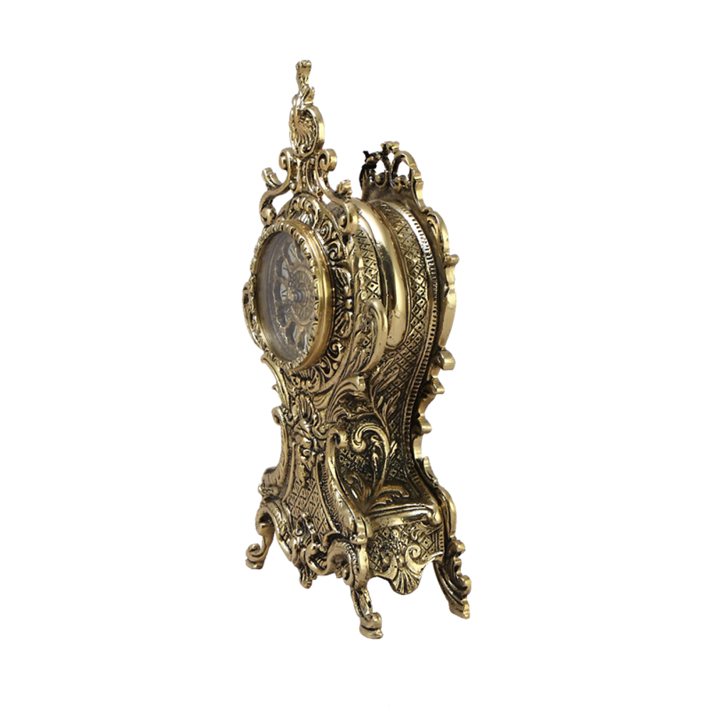 Bello De Bronze Каминные часы с маятником с канделябрами "Олеандр"