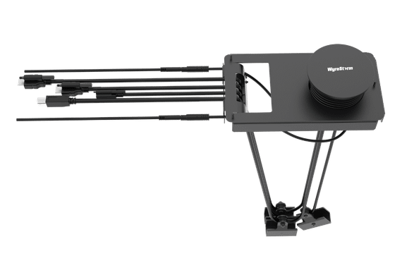 Wyrestorm IDB-300-BTN - кабельный лючок с кнопками управления, пассивный ретрактор, сквозные HDMI и USB-C и USB-A