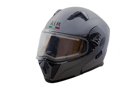 Шлем модуляр AiM JK906 Grey Metal, L
